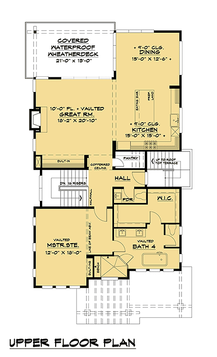 House Plan 81981 Second Level Plan