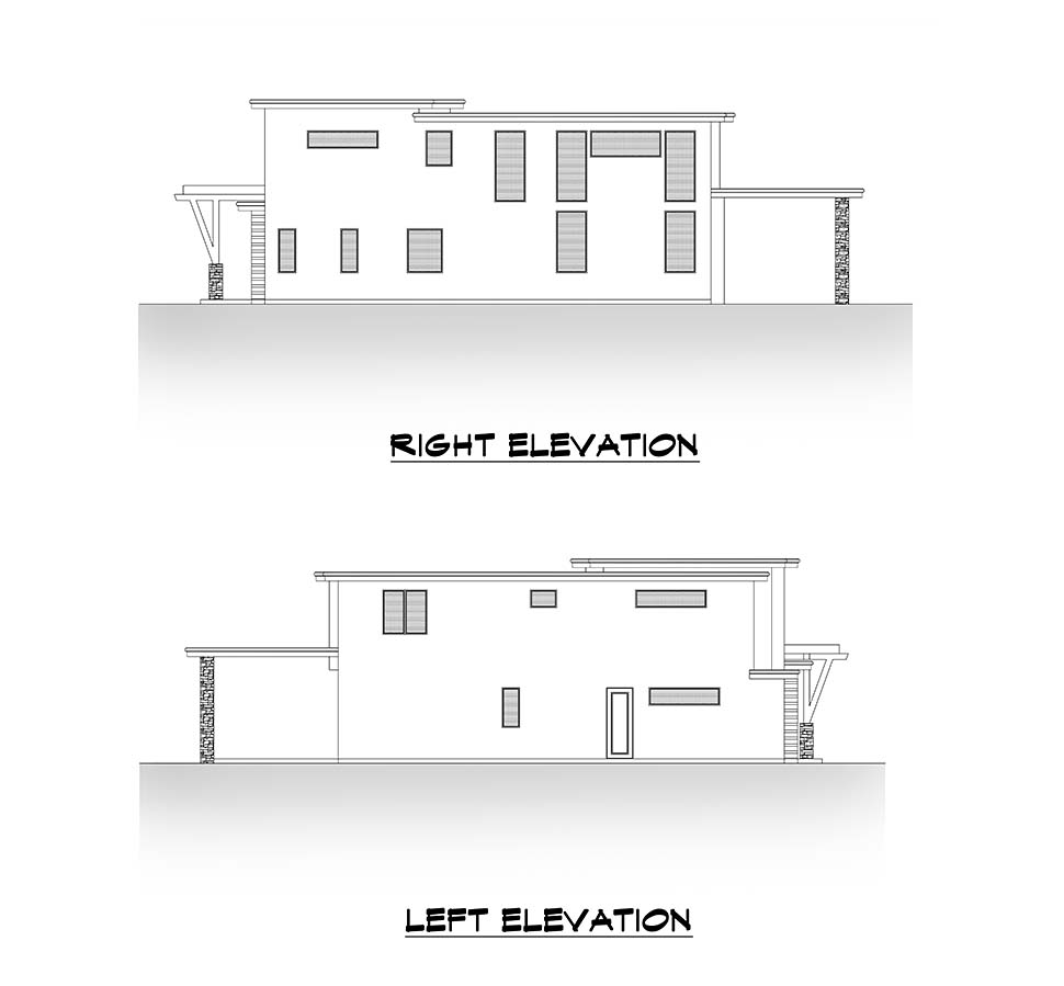 Contemporary Plan with 5156 Sq. Ft., 5 Bedrooms, 6 Bathrooms, 3 Car Garage Picture 5