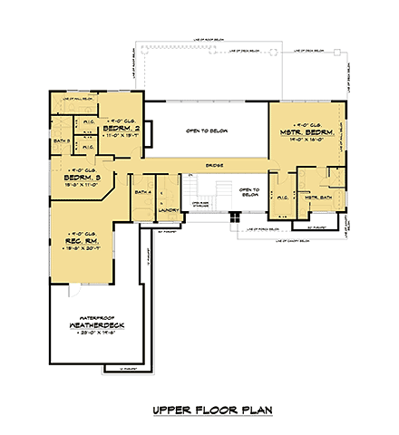 House Plan 81990 Second Level Plan