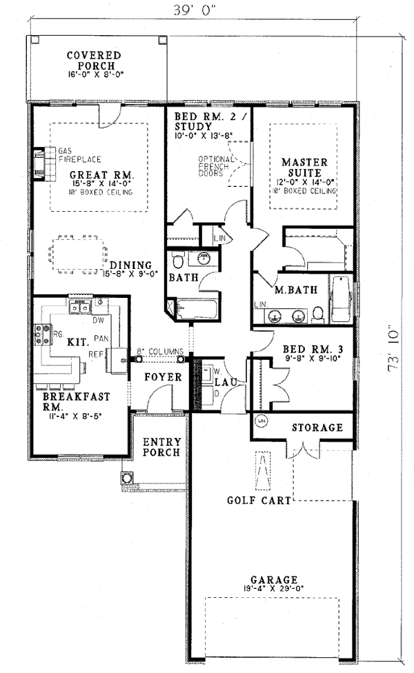 Craftsman European Level One of Plan 82001