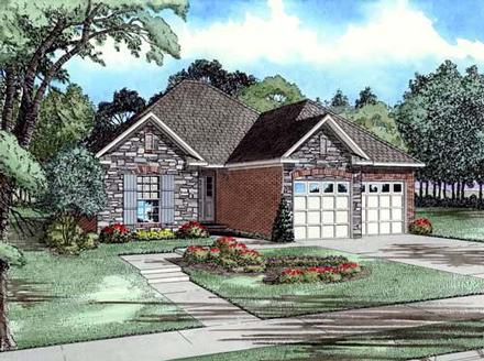 Craftsman European Elevation of Plan 82003