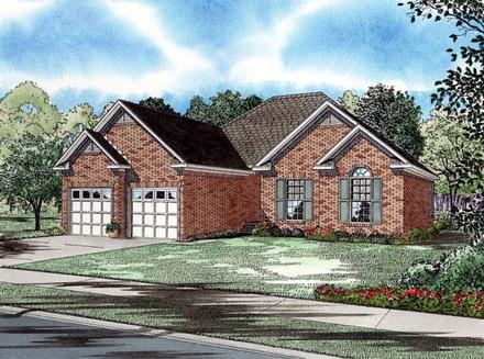 Craftsman European Elevation of Plan 82005