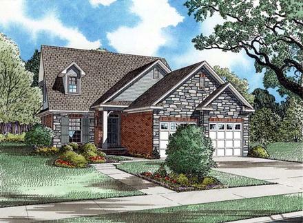 Country Craftsman Elevation of Plan 82006