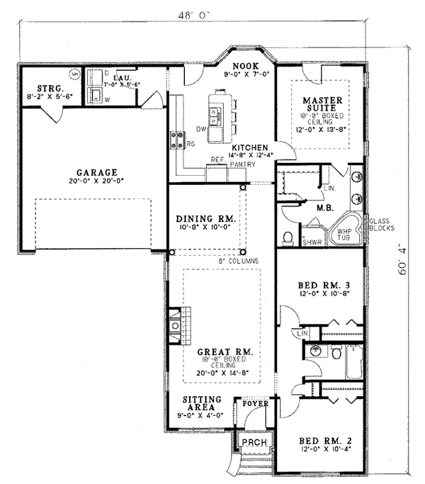 Ranch Level One of Plan 82008