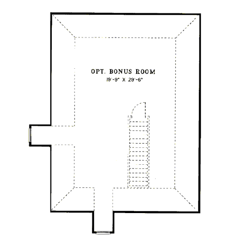 House Plan 82020 Second Level Plan