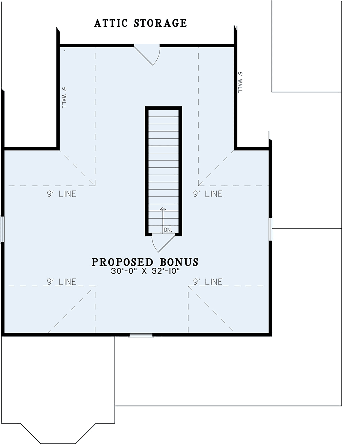 Country Farmhouse Level Two of Plan 82022