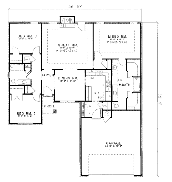Ranch Level One of Plan 82032