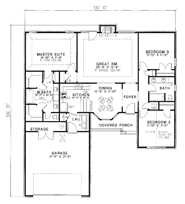 Ranch Level One of Plan 82033