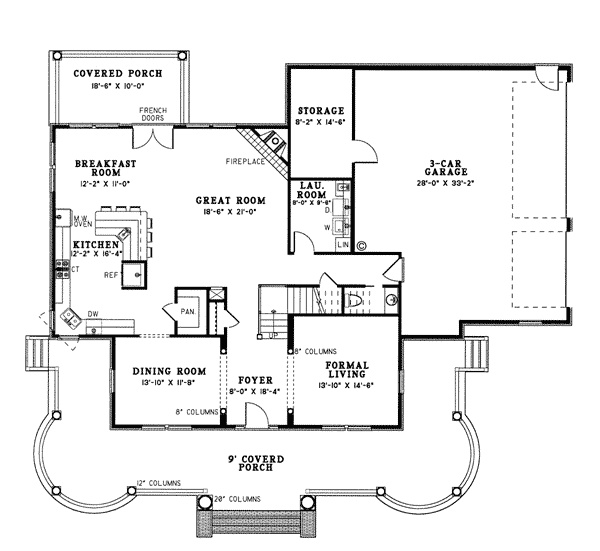Colonial Plantation Level One of Plan 82054