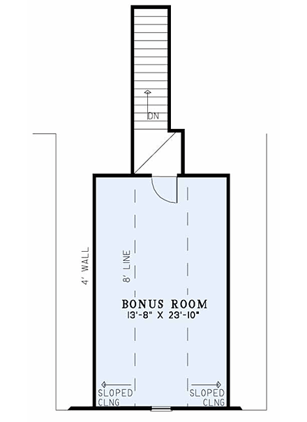 House Plan 82056 Second Level Plan