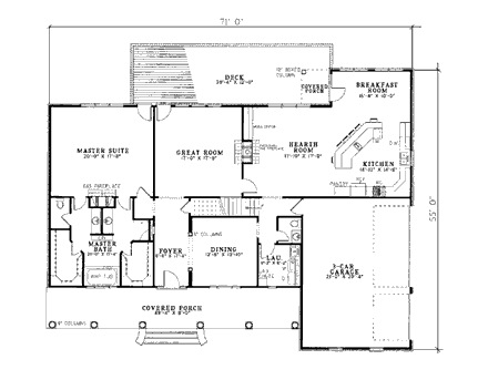 House Plan 82059 First Level Plan