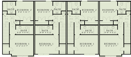 Multi-Family Plan 82063 Second Level Plan