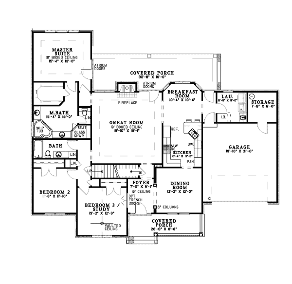 Country Traditional Level One of Plan 82078