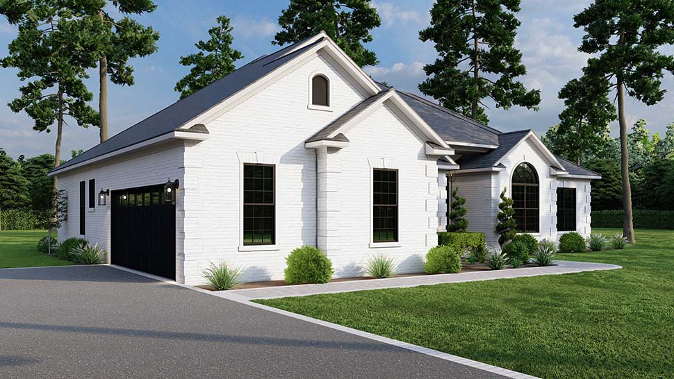European, One-Story, Traditional Plan with 1989 Sq. Ft., 4 Bedrooms, 3 Bathrooms, 2 Car Garage Picture 4