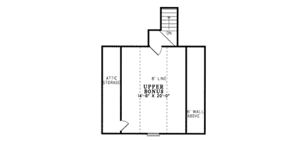 House Plan 82083 Second Level Plan