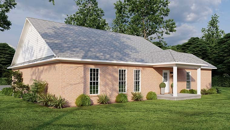 Traditional Plan with 1562 Sq. Ft., 4 Bedrooms, 2 Bathrooms, 2 Car Garage Picture 6
