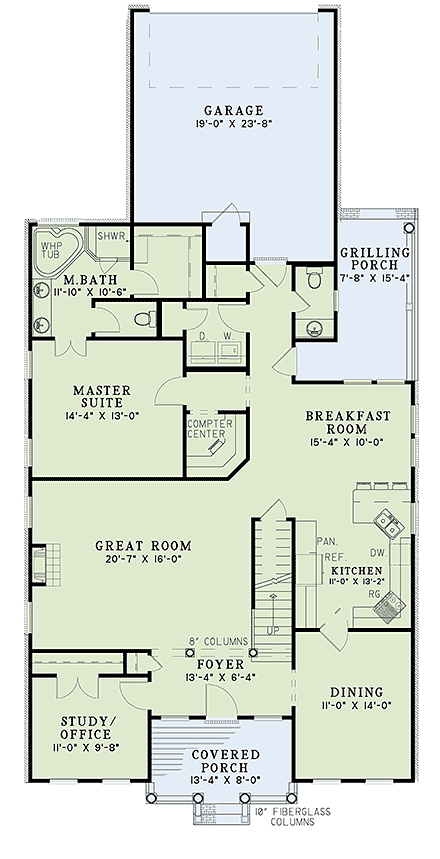 House Plan 82099 First Level Plan