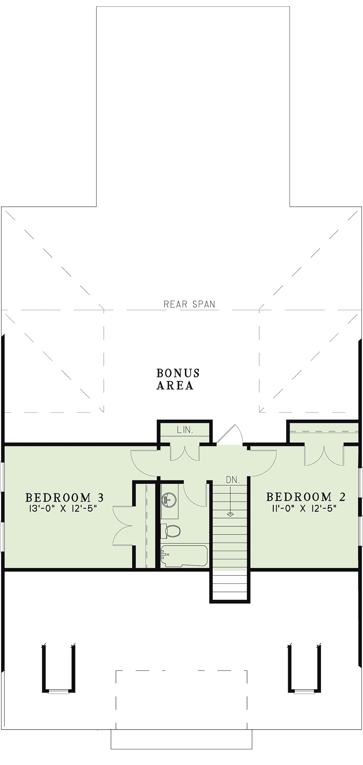 Cape Cod Colonial Level Two of Plan 82099