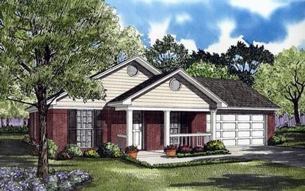 Ranch Elevation of Plan 82102