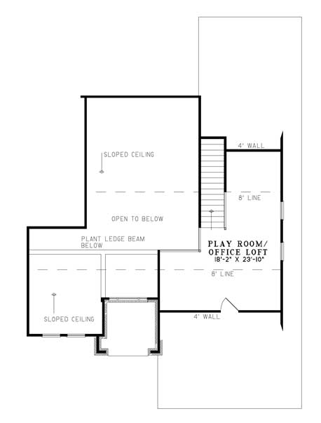 Craftsman Italian Mediterranean Level Two of Plan 82109