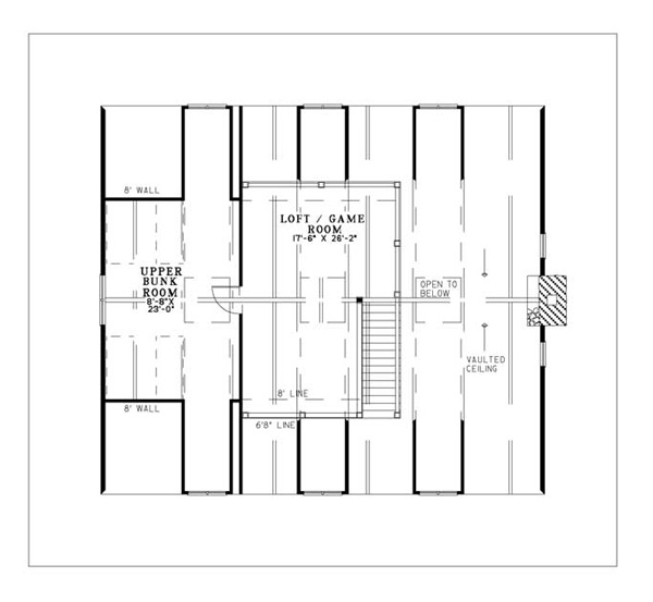 Cabin Country Southern Level Two of Plan 82131