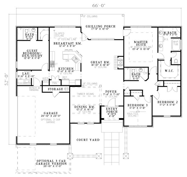 Mediterranean Level One of Plan 82133