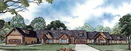 Ranch Elevation of Plan 82147