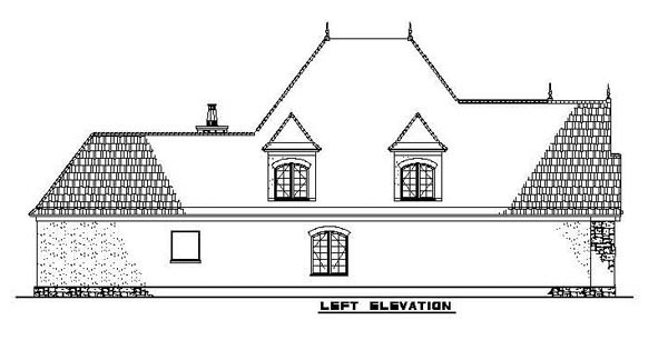 European, French Country, Tudor, Victorian Plan with 2889 Sq. Ft., 4 Bedrooms, 3 Bathrooms, 2 Car Garage Picture 18