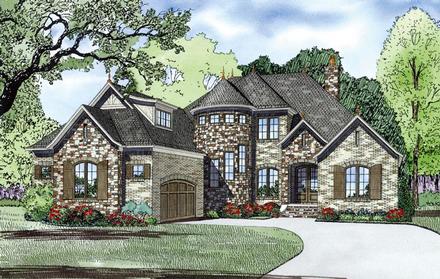 Craftsman European French Country Elevation of Plan 82165