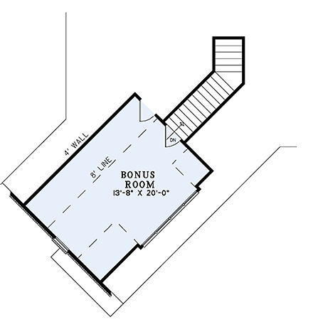 House Plan 82166 Second Level Plan