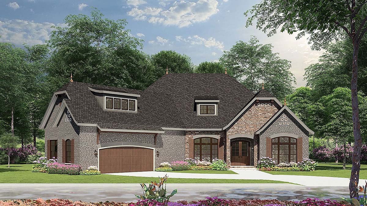  European  Style  House  Plan  82166 with 3 Bed 3 Bath