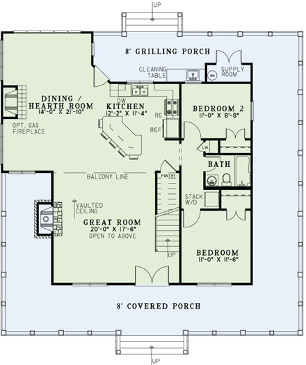 House Plan 82167 First Level Plan