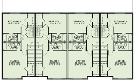 Multi-Family Plan 82175 Second Level Plan