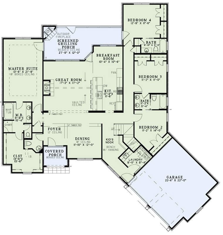 Contemporary Level One of Plan 82176