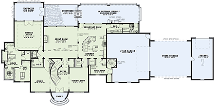 House Plan 82177 First Level Plan