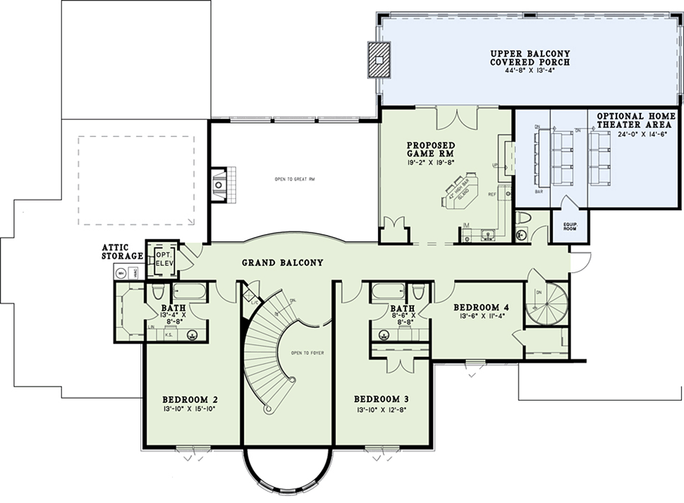 European Tudor Level Two of Plan 82177