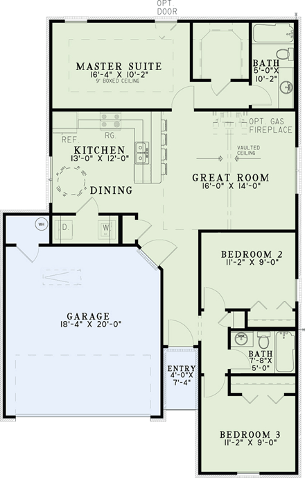 House Plan 82180 First Level Plan