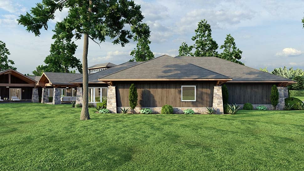 Plan with 4183 Sq. Ft., 3 Bedrooms, 4 Bathrooms, 3 Car Garage Picture 10
