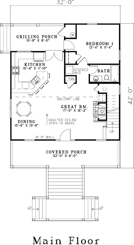 House Plan 82203 First Level Plan