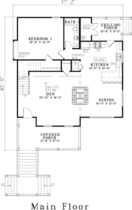 House Plan 82210 First Level Plan
