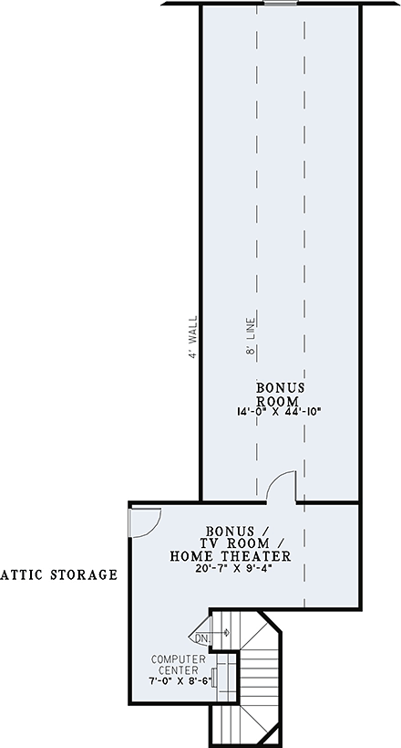 House Plan 82216 Second Level Plan