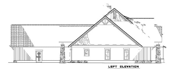 Plan with 3206 Sq. Ft., 4 Bedrooms, 4 Bathrooms, 3 Car Garage Picture 2