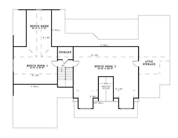 Country Craftsman Tudor Level Two of Plan 82217