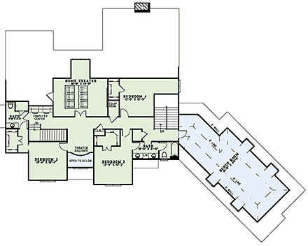 House Plan 82228 Second Level Plan