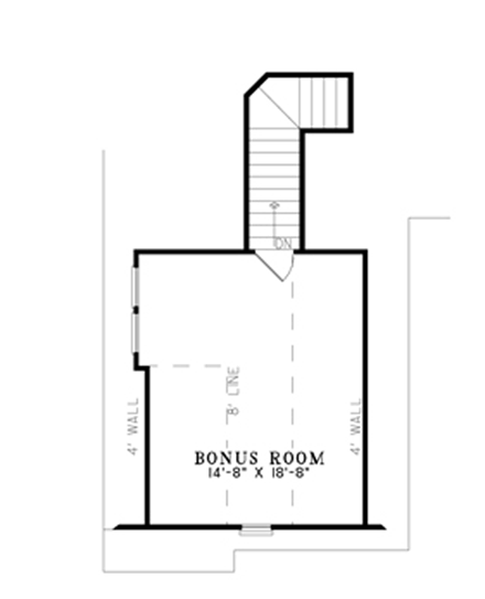 House Plan 82243 Second Level Plan