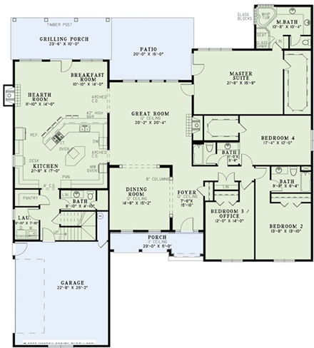 House Plan 82256 First Level Plan