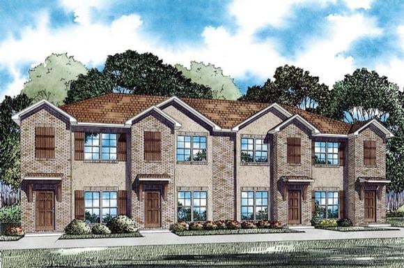 Multi-Family Plan 82287 Elevation