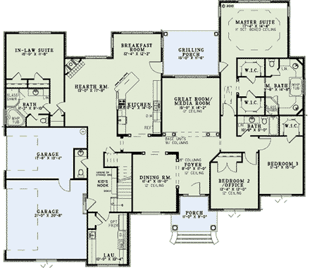 House Plan 82294 First Level Plan