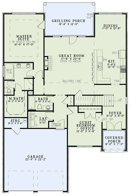 House Plan 82298 First Level Plan