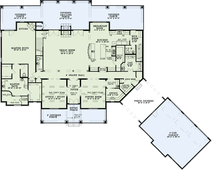 House Plan 82310 Level One